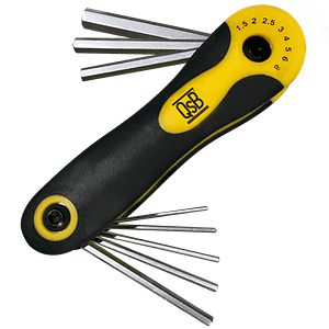 LLAVES HEXAGONALES 8 EN 1 TIPO NAVAJA